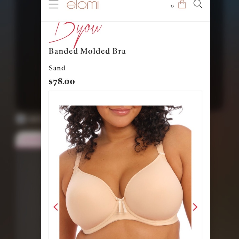Elomi Cream Molded Cup Bra Intimates